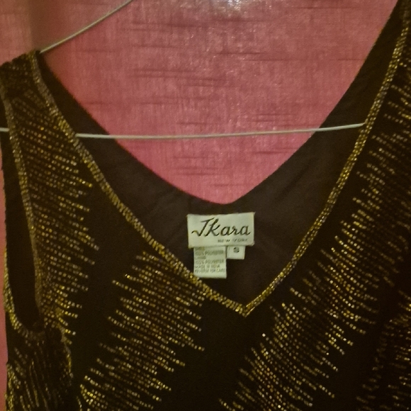 J Kara Black with Gold embellishment in gold Top - Picture 11 of 13